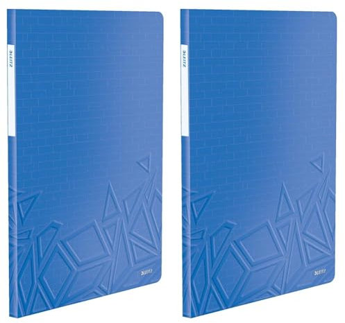 Leitz Sichtbuch, Blau, A4 (Packung mit 2)