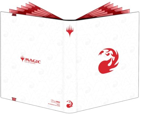 Ultra PRO - Mana 8 9-Pocket PRO-Binder - Mountain for Magic: The Gathering, Holds & Protects 360 Standard Sized Cards, Collector's Edition Durable Trading Premium Leatherette Secure Pocket Binder