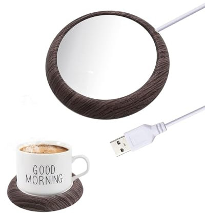 MYMULIKE Chauffe-Tasses à café,Chauffe-Tasses de Bureau avec USB Chauffe-Boissons Chauffe-Tasses à thé Chauffe-Bureau Plaque chauffante pour thé, Eau, Lait pour Bureau, Maison, Bureau