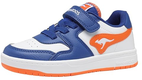 Kangaroos Mädchen K-cp Fair Ev Sneaker, Navy Solar Orange, 34 EU