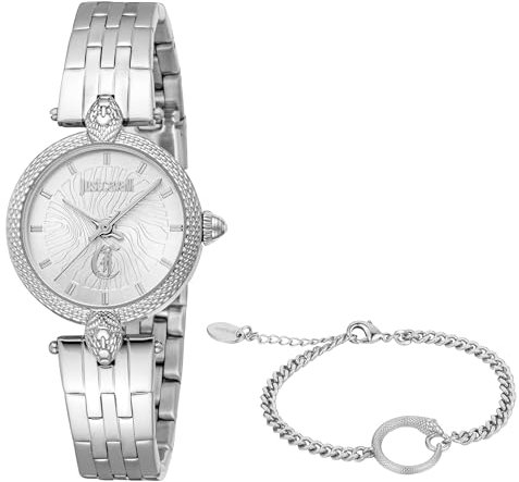 Just Cavalli Damen Analog Quarz Uhr mit Edelstahl Armband JC1L330M0045