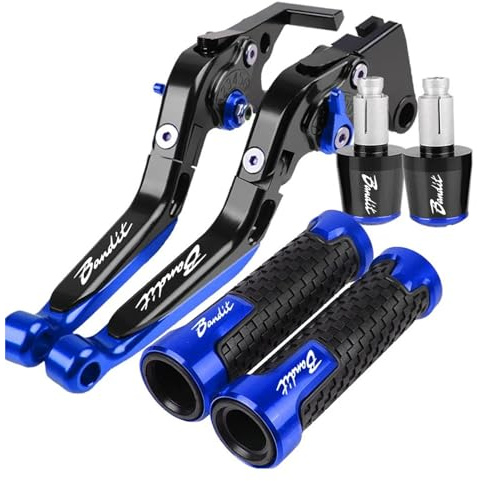 JSRVQKMS Motorrad Bremskupplung Für Suzuki GSF 600 Für Bandit 1995-2004 2001 2002 2003 Motorrad Bremse Kupplung Hebel GSF600 22 MM Lenker Handgriffe Enden(24)