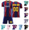 Maillot de Foot Enfant Personnalisé avec Nom Numéro, Ensemble de Foot Enfant, Tenue Foot Enfant Homme, Maillot de Foot Personnalisé pour Enfant et Adulte