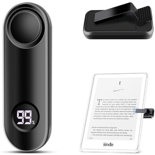 Page Turner for Kindle Paperwhite, RF Remote, Clicker, Page Inverter, Kindle Accessories for iPhone, iPad, Android Tablets, Reading Novels, Camera Video Recording and Shutter Selfie