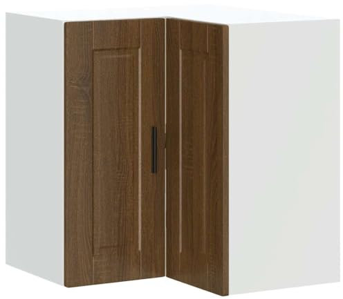 vidaXL Kitchen Wall Corner Cabinet Porto Brown Oak Engineered Wood