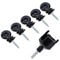 KATSU Tools Electric Fence Ring Insulators 100PCs Screw-in Ring Insulators + Driver Chuck, Electric Farm Fence Meadow Wooden Post Accessories for Ropes, Wires and Strands