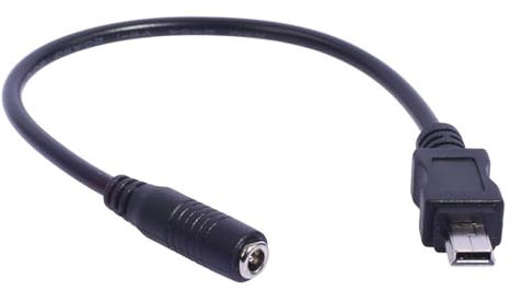 Mini USB Charging Cable DC3.5x1.35mm Female Mini USB Male Converter Connector Cord 22AWG 20cm Length