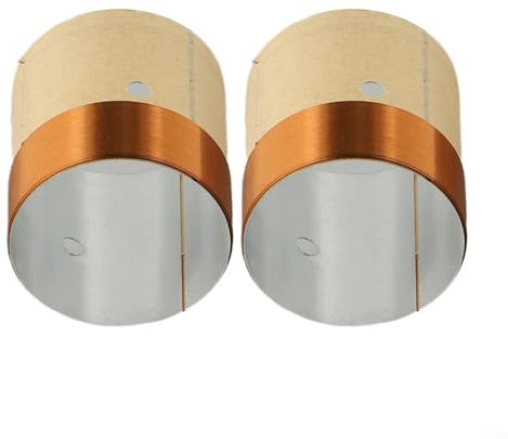 Zilimontt 2Pcs Bass Speaker Voice Coil,2-layer Round Voice Coil,Woofer Voice Coil Dual Layers Round Copper Wire Bass Speaker Audio Replace Parts(38.5)