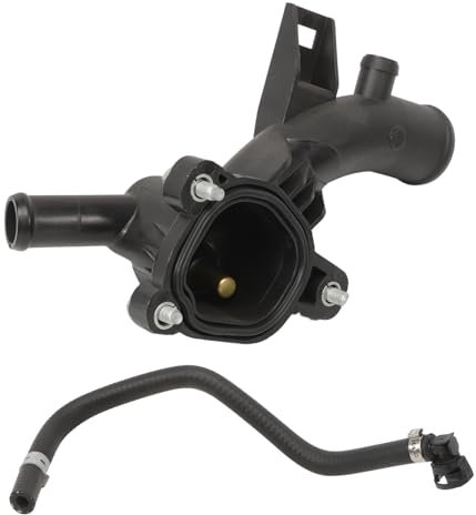 ZEALfix Thermostat Housing Water Pump Outlet 1338487 Fit for Vauxhal Adam Astra Corsa Meriva 2010-201625192985 13249353,with Water Hose