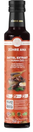 Zühre Ana Dattelextrakt - Datumsextrakt, Dattel-Extrakt, Natürlich, ballaststoffreich, ohne Konservierungsstoffe, Ideal für Bowls & Desserts (350ml)