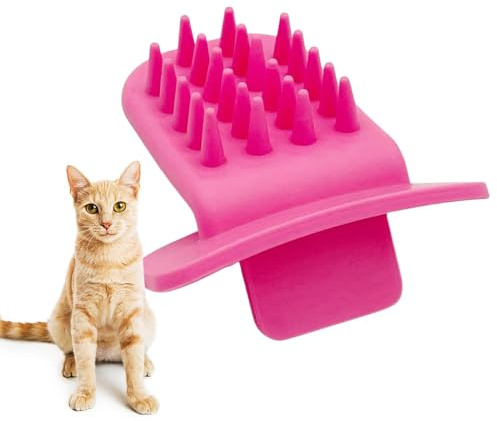 Katzenbürstenkratzer - Zunge Katzenbürste | Katzenkratzer und | Haarentferner, Katzenbürste Kratzer, Tierhaarentferner Bürste, Hundepflegebürste, Katzenbürste für kleine Hunde