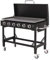 METRO PROFESSIONAL Barbecue Plancha à Gaz avec 6 Brûleurs Dayton, Acier Inoxydable, 22.2 kW, Allumage par Impulsion, 4 roulettes Pivotantes, Pliable, Noir