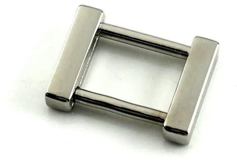 GENPICONG 2 Stück Metall Abnehmbare abnehmbare offene Schraube Rechteck Ring Schnalle Schäkel Verschluss Leder Handwerk Tasche Gurt Gürtel Griff Gurtband