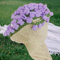 DLZFUDTY Crochet Flowers Rose Bouquet Blanket Handmade, Soft and Lightweight Romantic Rose Flower Bouquet Knitted Throw Blankets, Gift for Mother's Day, Valentine’s Day（Material package） (Purple)