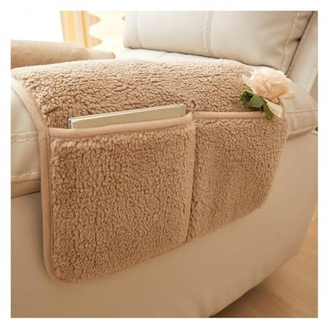 Armlehnenbezüge kopfschutz für sofa couch überzug u form xxl armbezug, sesselbezüge klein kopfstützenschutz abdeckung armlehnen organizer arm armrest cover armlehne bezug 19(Kamel,Armlehne 1 Stück)
