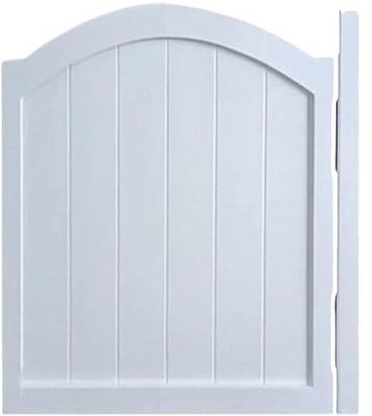 Puertas Batientes Puertas De Café, Puerta Abatible De Madera Maciza para Interiores con Bisagras De Acero Inoxidable, Cierre Automático Puertas De Media Cintura,Blanca,50x90cm
