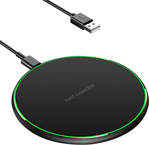 Kabelloses Schnell-Ladegerät, Qi-Induktionsladegerät, kompatibel mit iPhone 15/16/17/14/13/12/11/ Pro/XS Max/XR/XS/X, AirP0ds 2/3/Pro, Samsung Galaxy S24/S23