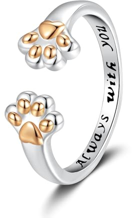 Deyanse Daumenring Damen mit Gravur, Offener Freundschaftsring mit Zirkonia | Umarmungsring für Frauen Mädchen Kinder, Kommt in Grußkarte Schmuck Geschenk Box, Hug Ring Umarmung zum Muttertag Geburtstag