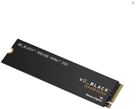 WD _BLACK SN8100 NVMe PCIe Gen 5.0 x4 M.2 SSD interno para juegos, 1 TB