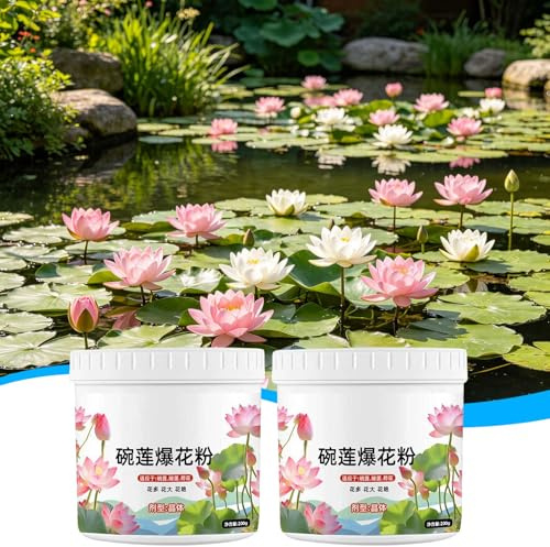 Aquatic Plant Fertilizer, 2pcs High Potency Pond Tabs, Water Lily Food for Vibrant Growth, Nutrient Rich Root Tablets for Heavy Feeding, 200g Garden Care