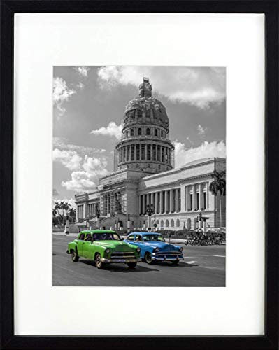 BD ART 30x40 cm Dokument, Zertifikat, MDF Bilderrahmen mit Passepartout 21x30 cm (A4), SCHWARZ