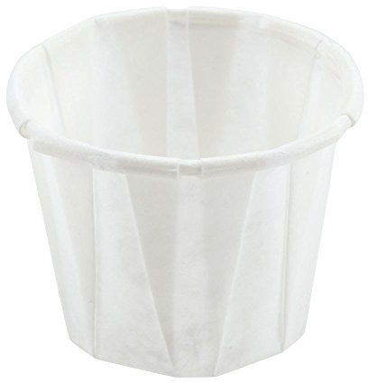 250 x 4oz Disposable White Paper Souffle Ramekins/Portion Pots/Sauce Pots for Condiments or Medicines by Genpack