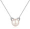 Jiamiaoi Katze Kette Silber 925 Damen Mädchen Perlenkette Silber Perlen Anhänger Katze Schmuck Geschenk für Katzenliebhaber