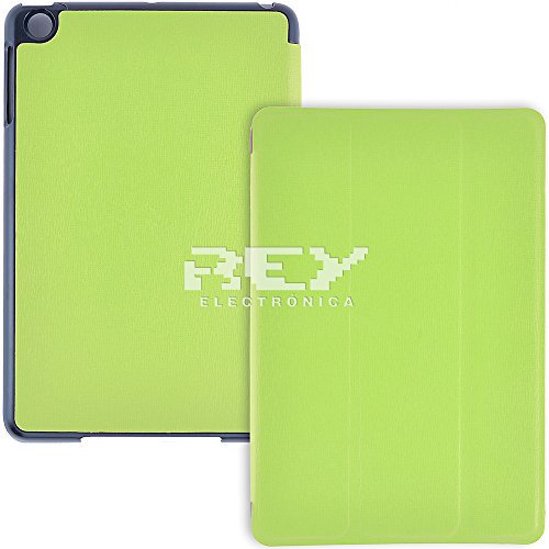 REY Funda Protectora para iPad Mini 1 / iPad Mini 2 / iPad Mini 3 con Tapa Smart Cover y Cierre de Imán, en Color Verde