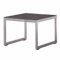 Sieger Exklusiv Lounge-Tisch Melbourne Graphit, mit Glasplatte eisengrau, ca. 60x60 cm