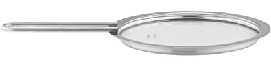EVA-TRIO | Deckel 13cm Edelstahl/Glas | Alle Deckel passen zur gesamten Eva Trio Topfserie und zu allen Materialien | Deckel