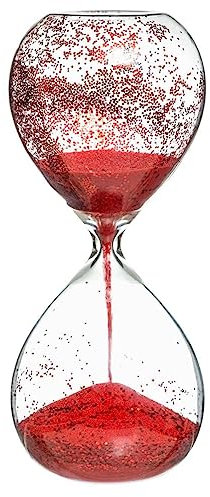 FEERIC LIGHTS & CHRISTMAS - Decoracion Cristal Reloj De Arena Rojo