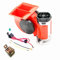 YIYIDA Auto air horn 135DB dual trompete super laute schnecke elektrische pumpe sirene, Lautsprecher chrom zink aluminium Autohupe mit kompressor für jeden 12V auto lkw lkw SUV boot motorrad busse