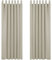 Deconovo Gardinen Blickdicht Verdunkelungsvorhang Schlaufen Thermogardine Kälteschutz Schlafzimmer, 220x140 cm(HöhexBreite), Creme, 2er Set