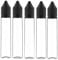 Chubby Gorilla V3 Slim 30ml PET Plastic Unicorn Bottles for Liquids, Oils and E-Liquid - Empty Dropper Bottles - 10x 30ml (Clear Bottle with Black Cap)