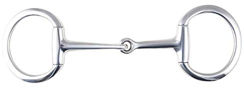 PFIFF 102718 Edelstahl-Olivenkopfgebiss, einfach gebrochen, silberfarben 115