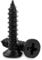 STARVAST 100pcs Phillips Modified Truss Head Wood Screws, Black Stainless Steel Self Tapping Screws (M4 x 25mm)