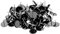 Baoblaze 100pcs DIY Ohrringe Base Einstellung Rohlinge Ohrring Ohrstecker, Schwarz 12mm