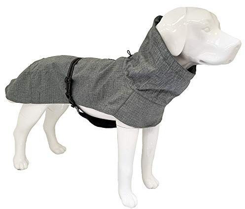 Croci Hiking Hundemantel, wasserdicht, für Hunde, gefüttert, Wintermantel, Thermofleece-Futter Everest Grey, Größe 30 cm - 182 g