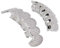 Grillz Zähne, Grillz Zahnspange Hip Hop Teeth Grill Set Microset Diamond Braces Vampire Zähne Grillz, Simulierte Diamant Top Bottom Teeth Grill Set für Mund obere und untere Zähne(Silber)