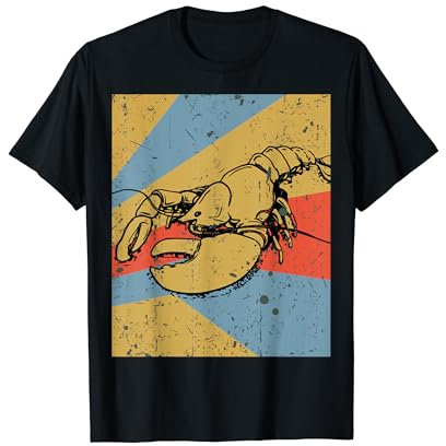 homard Design homard crabe homard crevette style rétro T-Shirt