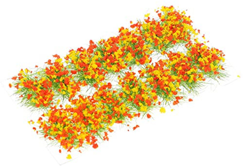 HEMOTON 1 Box Modellbau BüSchel Gras Miniatur Vegetation Gruppen Gras Modell Landschaft Büschel Statische Landschaftsmodell DIY Miniaturen GrasbüSchel für Miniatur Blumen Zubehör