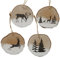4 STK Holz HÄNGER Rund Holzscheiben Hirsche Rehe Schnee 7cm Vintage Nostalgie Christbaumschmuck 14cm groß Hänger Weihnachtsdeko Anhänger Weihnachtsbaumschmuck Dekohänger …