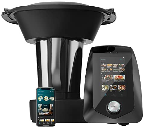 Cecotec Robot de Cocina Multifunción Mambo 12090. 1700 W, 30 Funciones, Conexión WiFi, Pantalla TFT Táctil de 7, Báscula, Jarra de Acero Inoxidable apta para lavavajillas