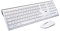 WE Bundle Clavier Souris sans Fil Rechargeable 2,4G Bluetooth - Blanc