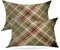 Batmerry Plaid Kissenbezüge, 30,5 x 50,8 cm, Set mit 2 Stück, Tartan-Wolle, kariert, Großbritannien, Kleidungsmaterial, Schottland, doppelseitig, dekorative Kissenbezüge