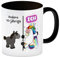 speecheese 40. Geburtstag Kaffeebecher Schwarz mit lustigem Spruch: Einhorn