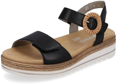 Remonte Sandales D0q52 pour femme, Noir 00., 37 EU