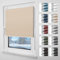 Grandekor Plissee ohne Bohren Verdunkelung 90x130cm weiß-beige, Wabenplissee ohne Bohren Thermo Doppelplissee Klemmfix 100% Verdunkelnd Sicht- & Sonnenschutz Plissee Rollos für Fenster & Tür