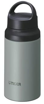 Bouteille isotherme Tiger Active Model MCZ-S 400 mL, poignée ergonomique, large ouverture, sans BPA, conservation froid 24h et chaud 12h, conçue au Japon, couleur gris koala