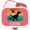 Brotdose Kinder Campus für Mepal - Dino Dinosaurier Dinos Dinosaurus - 750 ml - Rosa - coole geschenke zur einschulung t-rex lunchbox saurier vesperbox kinderbrotdosen kindergarten personalisierte